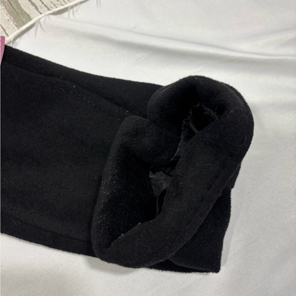 Ellen Tracy Black Wool Angora Blend Lined Coat L/XL Classic Winterwear Pockets - Picture 16 of 16